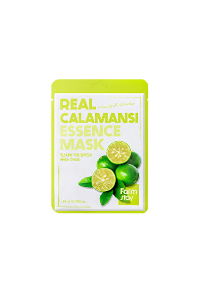 Farmstay Mască de față Farm Stay Real Calamansi Essence Mask, cu extract de c...
