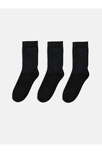 LC Waikiki Lcw Eco Black Men's Socks with Nevavm Difference