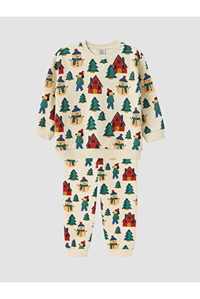 LC Waikiki Rmz Gi̇yi̇m Farkiyla Embroidered Baby Boy Suit