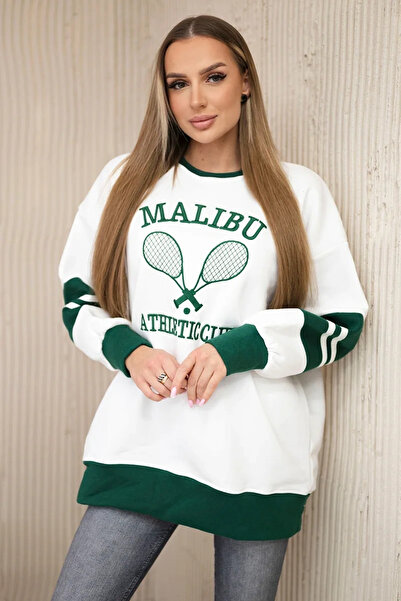 Kesi Hanorac de încălzire Malibu ecru-verde închis