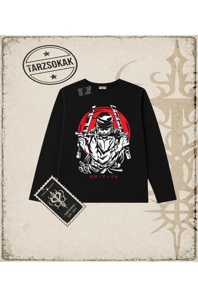Tarzsokak One Piece Anime Characters Biskilet Collar Long Sleeve White