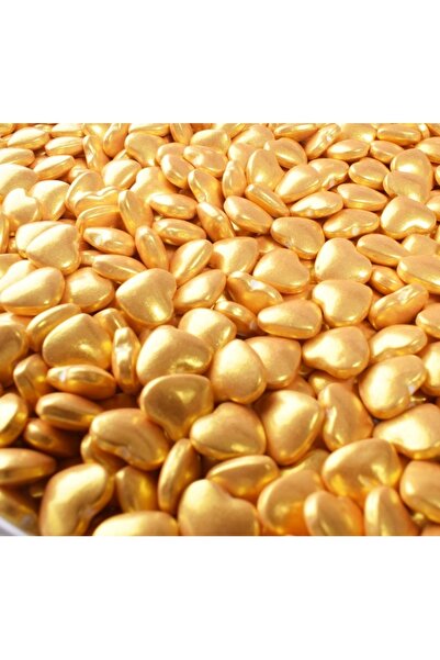 Decoratiuni Dulci Bomboane inimioare aurii (100g.)