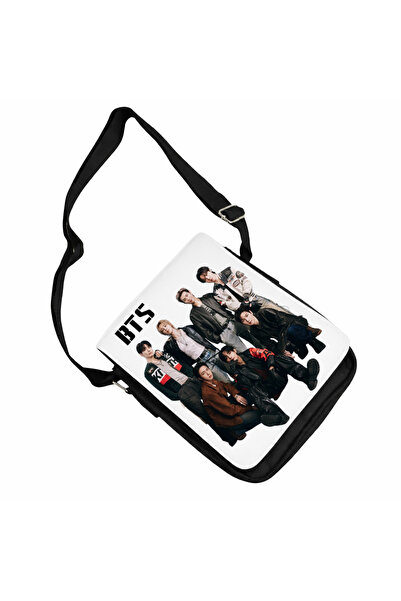 OEM Geantă personalizată bts arirang army kpop, Negru, 18x20x6 cm