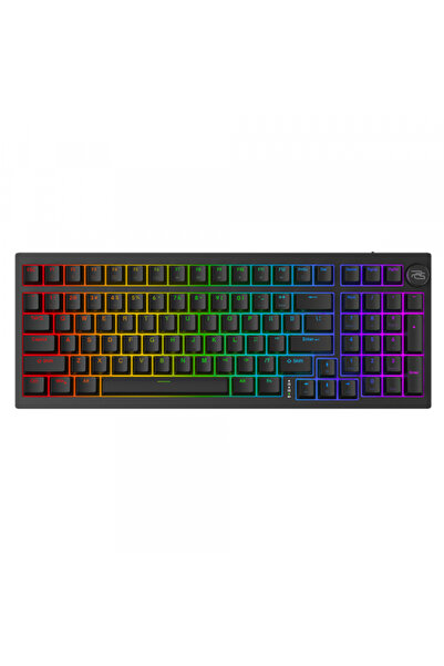Proove Tastatura Gaming Wireless Slicker, RGB, BT / Wi-Fi / Wired, 1.8m, Neag...