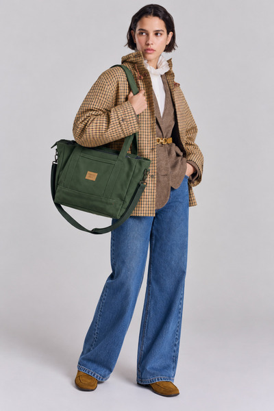 Street Bag Haki Çapraz Askılı Omuz Çantası Fermuarlı Günlük Tote Bag Günlük S...