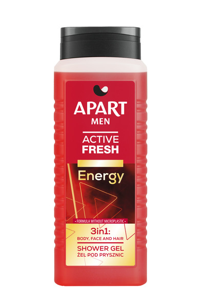 APART Gel de duș 3în1 Men Active Fresh Energy, 500 ml
