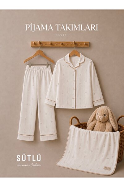 SÜTLÜ Unisex Çocuk Pijama Takımı
