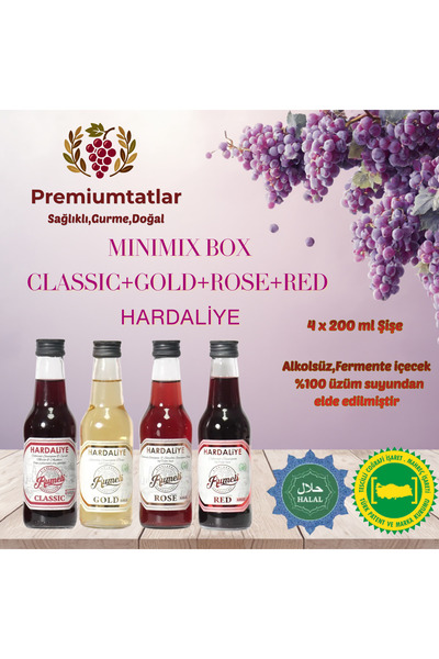 Rumeli Hardaliye RED200 ml ,ROSE200 ml, GOLD200 ml ,CLASSIC200 ml MINIMIXBOX