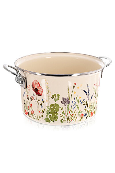 Orion Oală emailată crem MAKI 26 cm, 6.5 l