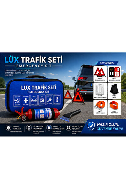 Lüx Mavi Trafik Seti 9 Parça Güvenlik ve Uzun Ömürlü Kullanım İçin