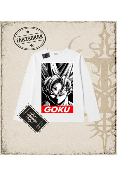 Tarzsokak Dragon Ball Anime Printed Long Sleeve