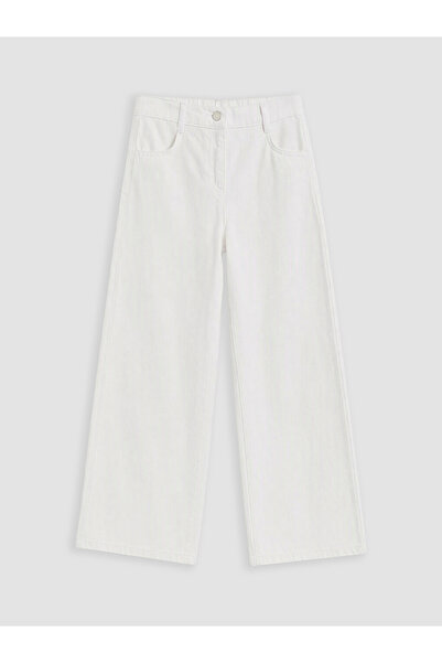 LC Waikiki Rmz Gi̇yi̇m Farki̇lya Wide Leg Girls' Gabardine Trousers