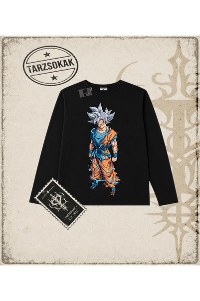 Tarzsokak Dragon Ball Anime Printed Long Sleeve
