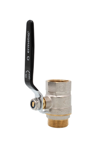 Ermetiq Robinet sferic alamă cu maner 3/4" MF, filet interior-exterior