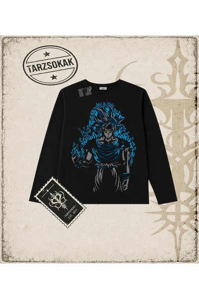Tarzsokak Dragon Ball Anime Printed Long Sleeve