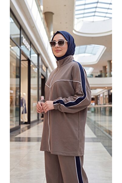 Wovi Moda Women's Comfortable Cut Oversize Tracksuit Combination