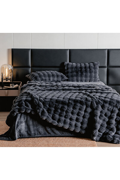 Lenjeria Pufoasa Faux Fur Duvet Cover Set , 6 Pieces – Fluffy and Warm