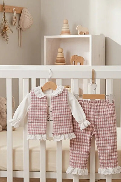 thechild baby collection Kız Çocuk Yelekli Alt Üst Takım | Sweetshirt, Pantol...