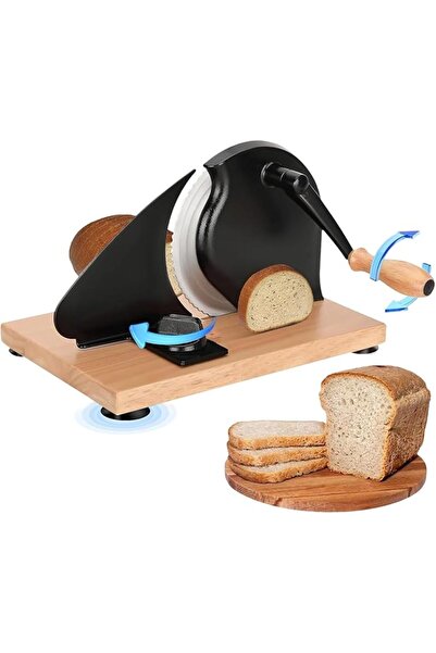 GENERAL Manual Bread Slicer for Homemade Sourdough Bread, Hand Crank Bread Sl...
