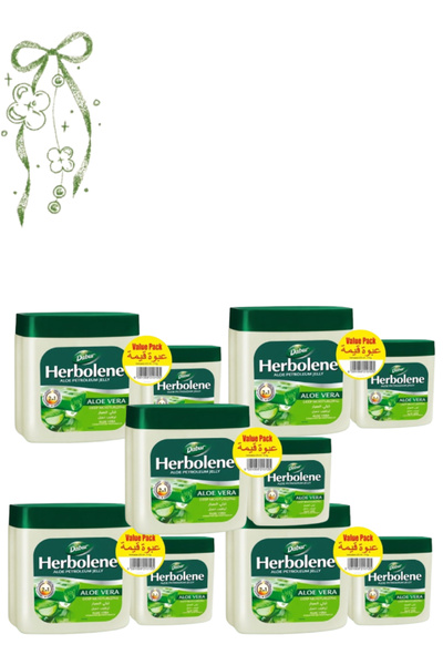 Dabur 5 Pieces Herbolene Aloe Petroleum Jelly 425 ML Value Pack