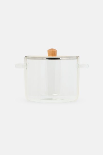 Alta Glass Simmer Pot Clear, Transparent
