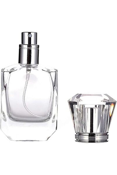 GENERAL كاستويف زجاجة عطر من الزجاج الكريستالي سعة 30 مل، زجاجات بخاخ عطر زجا...