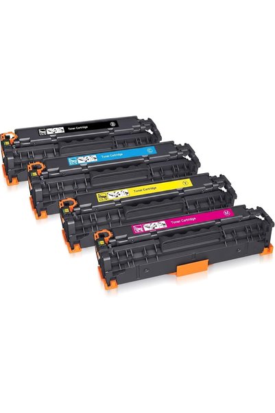 Generic Compatible HP 125A Set Toner Cartridge (CB540A/CB541A/CB542A/CB543A) ...