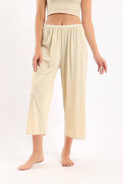 CARINA Karina Cotton Elastic Waist Pants - Black