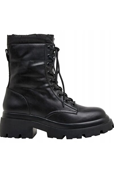 Pepe Jeans LOL PAD BOTINE DE DAMĂ NEGRE CU LOGO 36 AWE