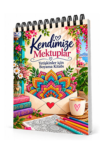 Pembe Yayınevi Mandala Boyama Kitabı - Yetişkinler İçin Boyama Sayfaları - Ke...