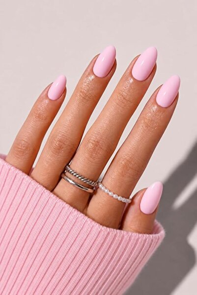 AZUREBEAUTY أظافر صناعية قصيرة لوزية اللون بتدرجات أومبري، بلون خوخي ناعم، 32...