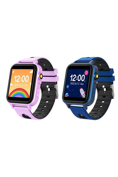 Xo Ceas SmartClasic cu Jocuri, pentru Copii, Touch Function, 450mAh - Mov