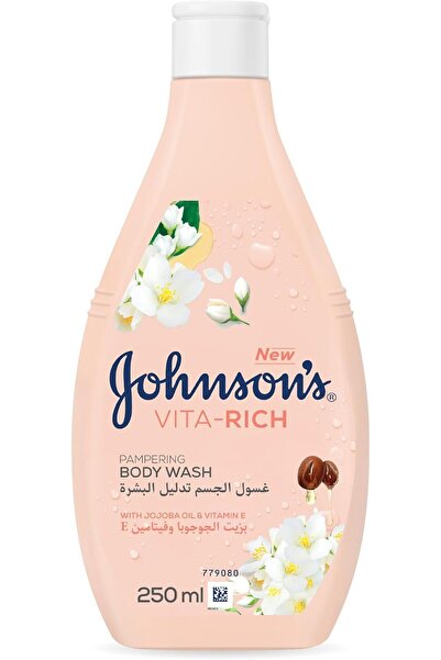 Johnson & Johnson غسول الجسم الفاخر من فيتا ريتش بعطر الياسمين والزهور البيضا...