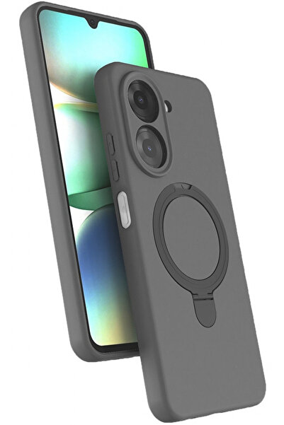 Rivor Redmi A7 Pro Uyumlu Kılıf Kamera Çıkıntılı Magsafe Şarj Özellikli Halka...