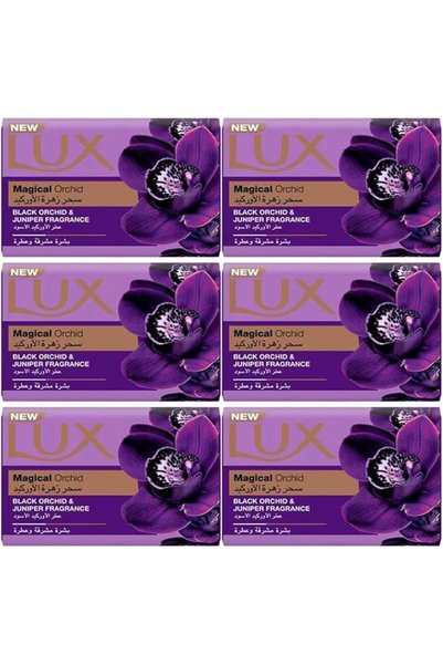 LUX صابونة بار لبشرة متوهجة عطرة، زهرة الأوركيد السحرية، برائحة الأوركيد الأس...