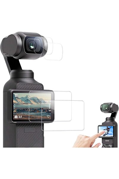 Generic Mizznee [2+2 Pack] واقي شاشة من الزجاج المقوى لـ DJI Osmo Pocket 4 (إ...