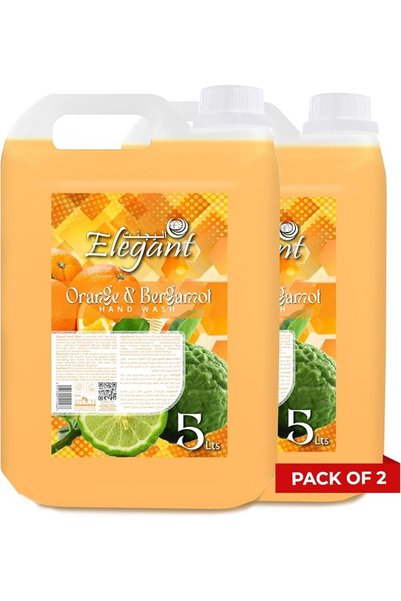 AFS Elegant سائل غسيل اليدين الأنيق - عبوة إعادة تعبئة - 5 لتر - برتقال وبرغم...