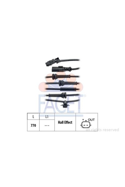 FACET ABS SENSORU ON KANGOO III , 415 12>