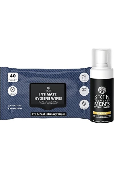 Skin Elements Men's Intimate Wash Combo - Pack of 2 | Tea Tree Oil (Classic)+...