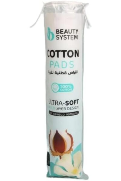 BEAUTY SYSTEM Ultra-Soft Cotton Pads, 120 Count, Multi-Purpose, Lint-Free, High Absorbency, Premium