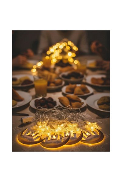 Generic Brand ضوء زينة رمضان موفر للطاقة من الفئة A++، متوافق مع ستائر النواف...