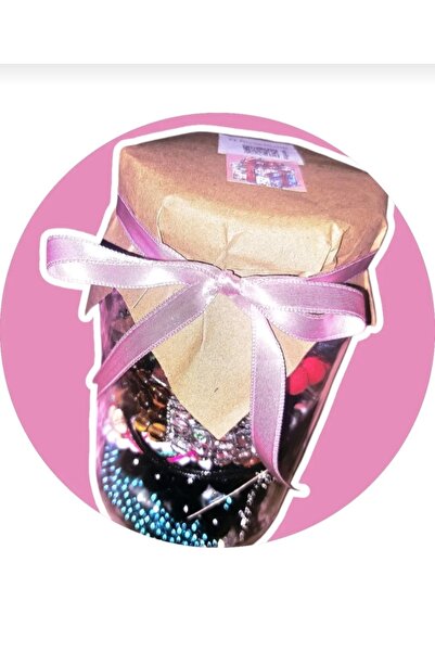 H.RoseButik 24 adet Takı Kavanozu Karışık Kolye, Bileklik, Küpe, Anahtarlık, ...