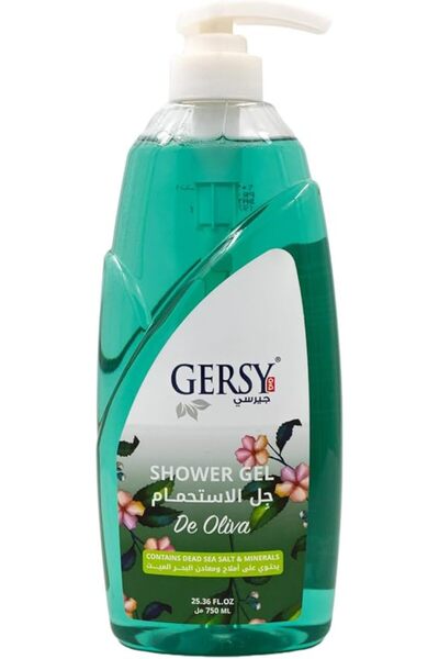 Gersy جل الاستحمام دي أوليفيا بملح البحر الميت والمعادن - تركيبة منشطة للبشرة...