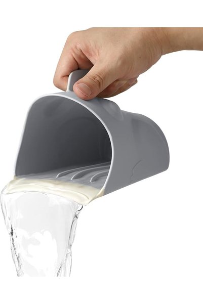 KASTWAVE كوب شطف الشعر للأطفال، كوب استحمام للأطفال على شكل ضفدع لطيف، أداة ش...