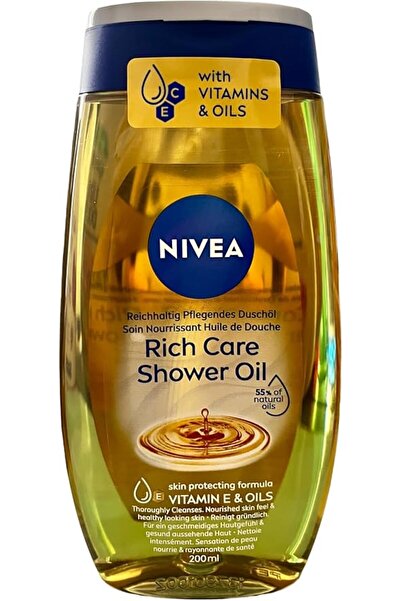 Nivea Body Nivea Shower Oil Natural Caring 200ml From Germany