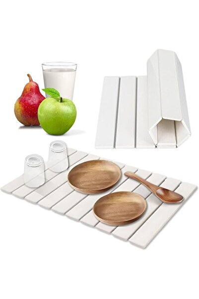 GENERAL Yala Joy Stone Porcelain Dish Drying Mat, Absorbent Pad Foldable Whit...