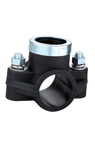 Flamex PE connection clamp 40 mm x 1", with FI thread