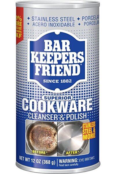 Bar Keepers Friend منظف ومُلمع فائق لأدوات الطهي |   12 أونصة |   وحدة واحدة