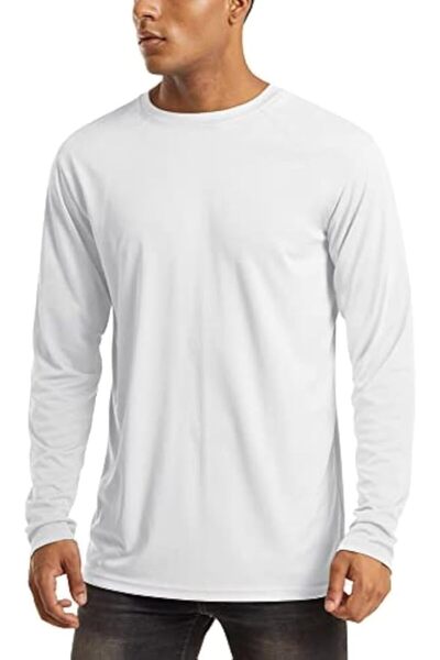 GENERAL Men's Rash Guard Sun Protection Athletic Shirt Upf 50+ Long Sleeve Qu...