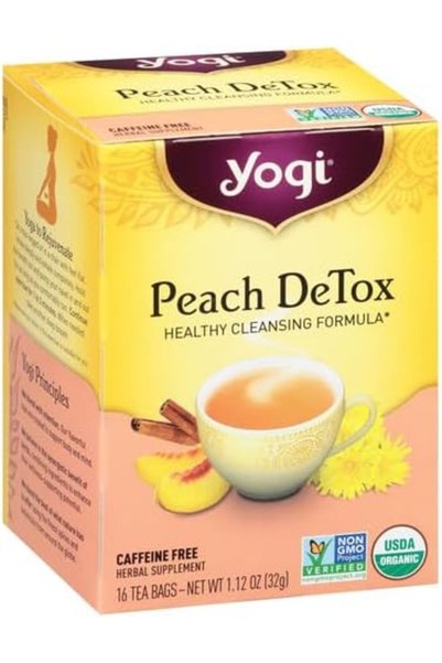 Yogi Tea شاي يوغي للتنقية بنكهة الخوخ - 16 كيس